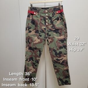 Veronica Beard Camouflage Ankle Jeans